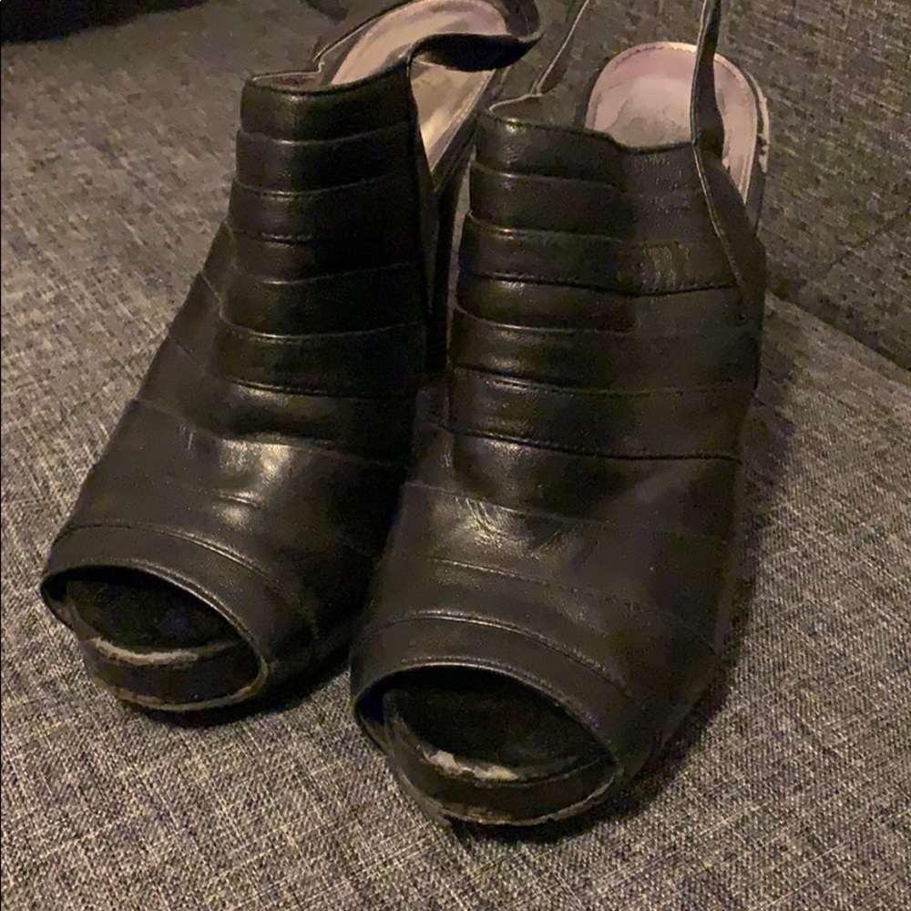 Black Calvin Klein Sling Pumps
